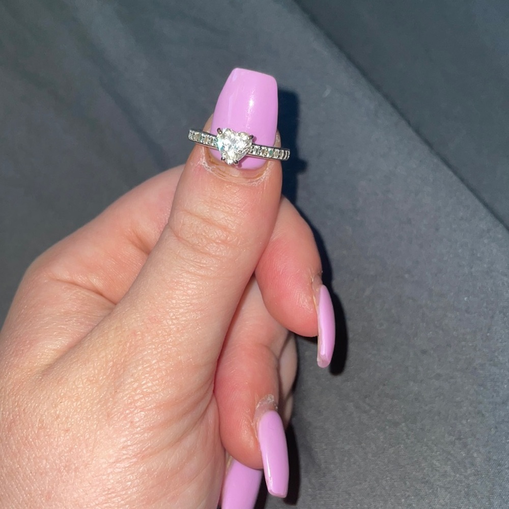 Swarovski heart promise ring